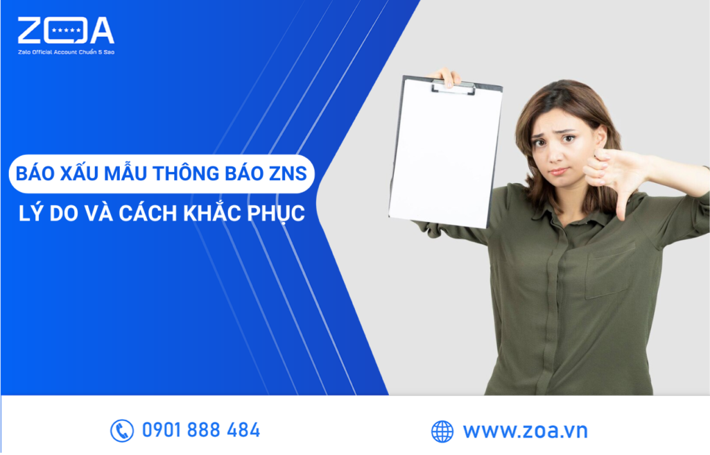 Lý Do Bị Báo Xấu Mẫu Thông Báo ZNS Và Cách Khắc Phục