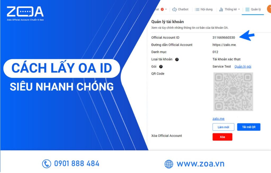 Cách lấy OA ID Siêu Nhanh Chóng