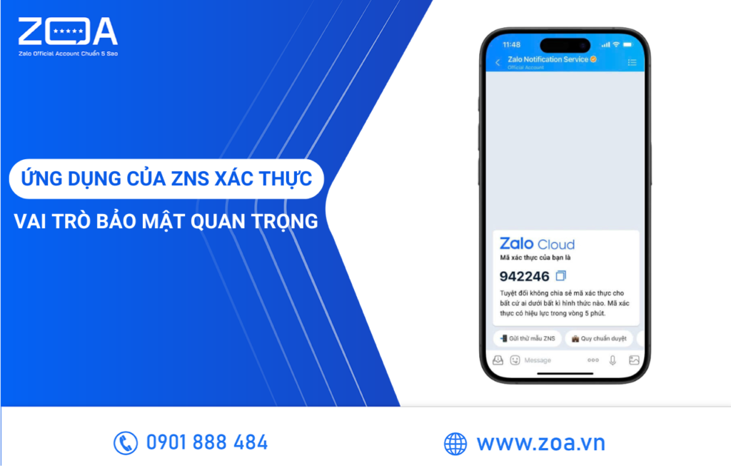 Ứng dụng của ZNS xác thực