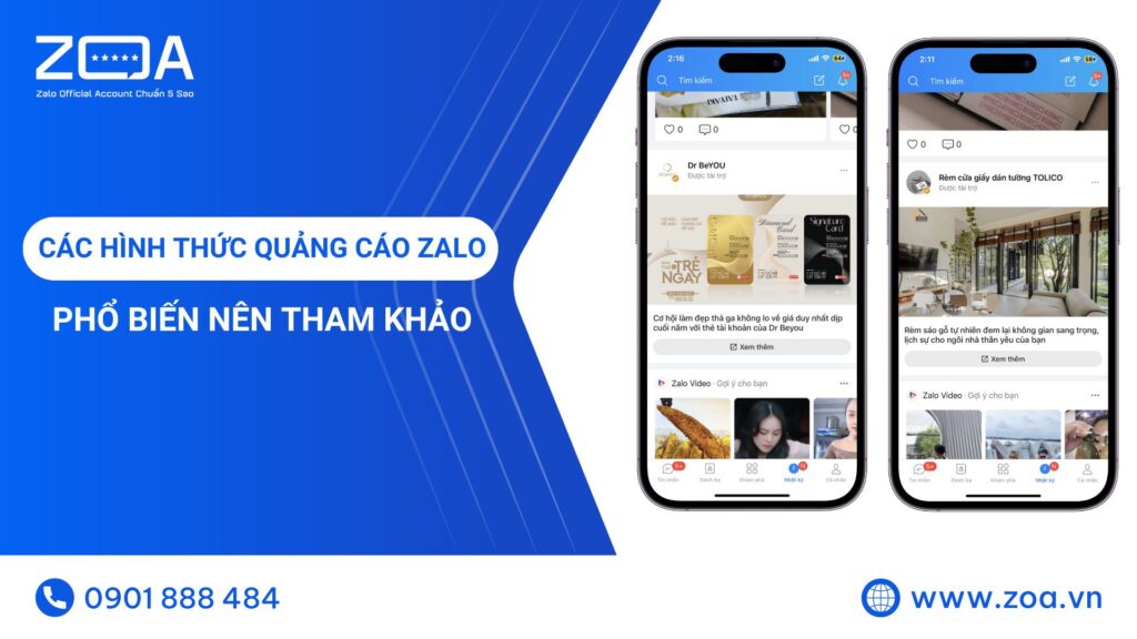 Hình thức quảng cáo Zalo